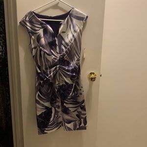 Purple & White Dress Barn Dress